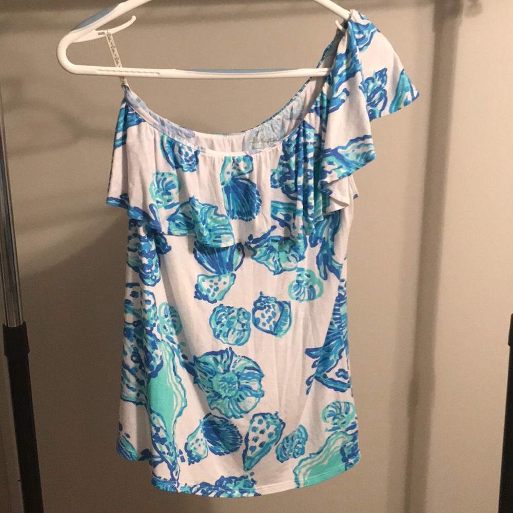 Lilly Pulitzer off the shoulder shirt